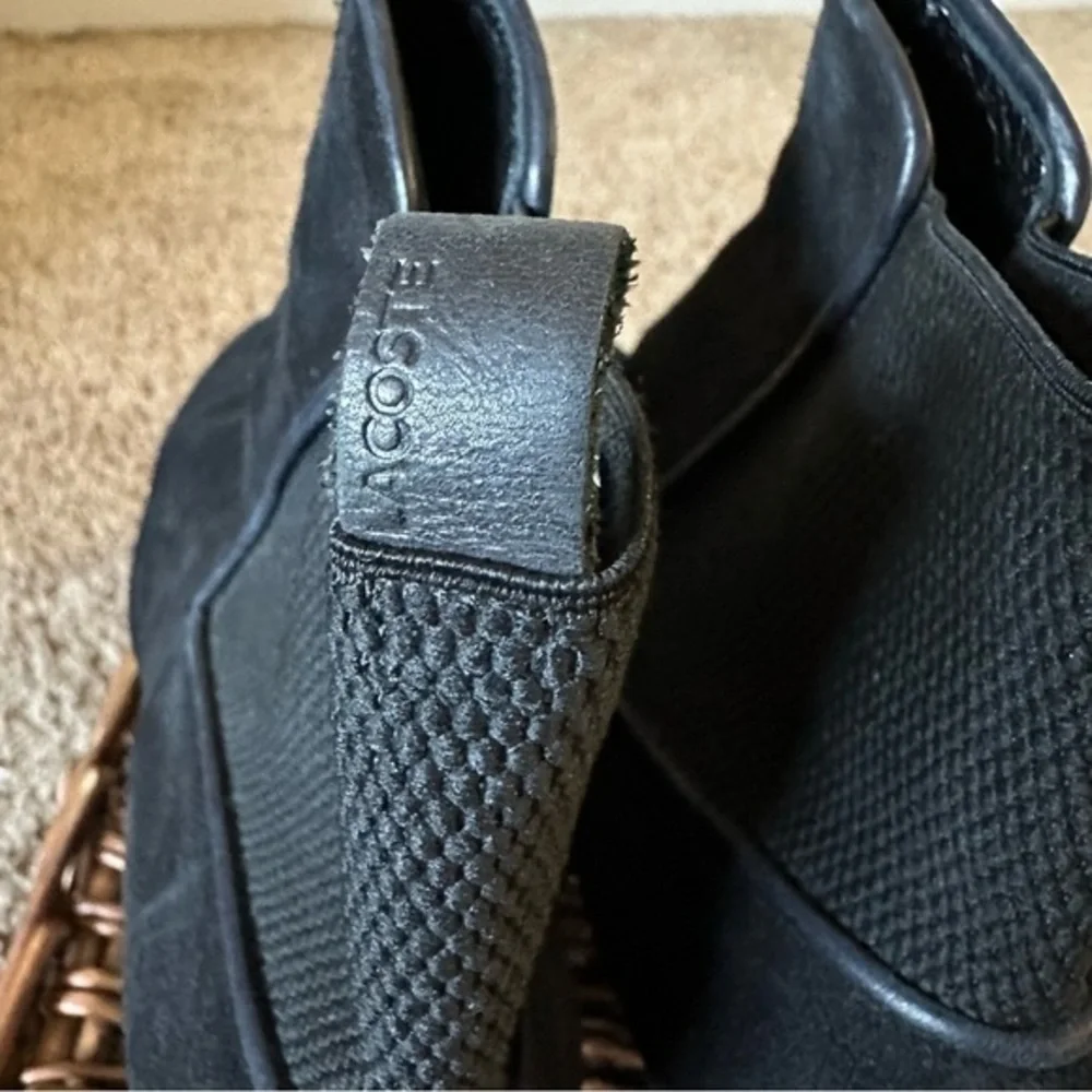 Lacoste suede wedge booties EUC SIZE 8.5